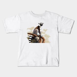 Adorable Lemur Kids T-Shirt